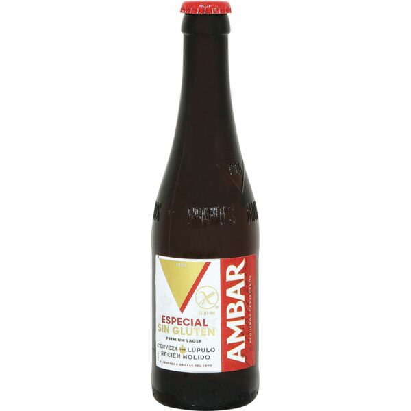 AMBAR Cerveza Celiacos Botella 0,33 L