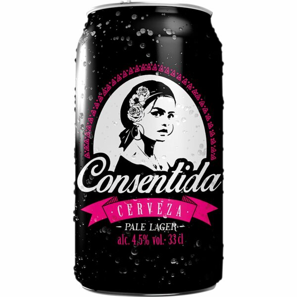 CONSENTIDA Cerveza Rubia Lata 0,33 L