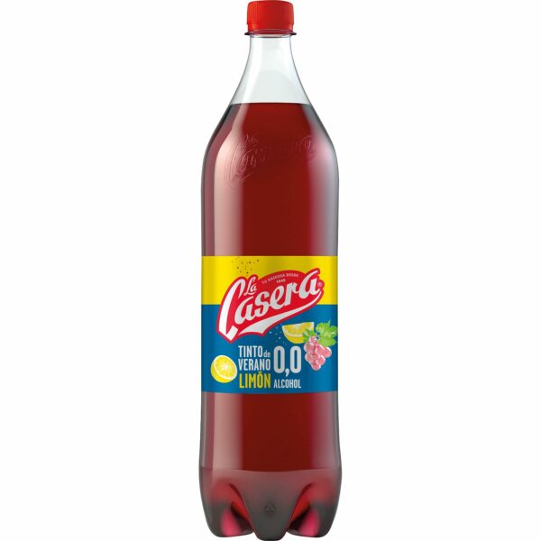 LA CASERA Tinto de Verano Limón0.0 sin Alcohol Botella Pet 1,5 L