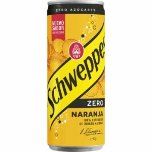 SCHWEPPES Refresco Naranja Zero Lata 0,33 L
