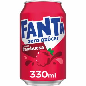FANTA Refresco Frambuesa Zero Lata 0,33 L